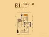 大足伸科中央新天地_1室1厅1卫 建面44平米