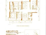 京基智农山海上园_4室2厅3卫 建面139平米