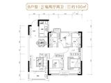 武汉玲珑府_3室2厅2卫 建面100平米