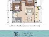 兆南东岸_2室2厅2卫 建面100平米