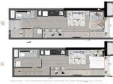 保利越秀天启_建面约41平商办户型图 建面41平米