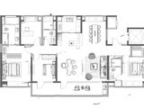 金基璟樾府_4室2厅3卫 建面196平米