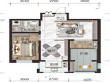 满融公馆_2室1厅1卫 建面73平米