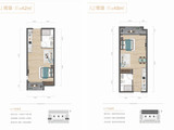 珺睿曼哈壹号_42/48㎡ 建面42平米