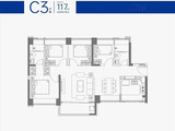 合正方洲_4室2厅2卫 建面117平米